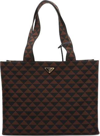 Prada Pre-owned Prada Canvas Triangolo Symbole Shopping Tote Ladies GE1KQIRA919DZ265