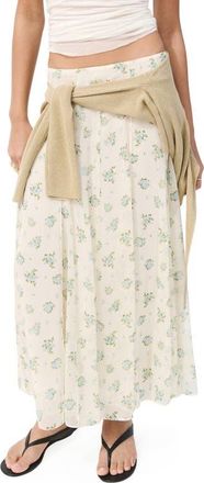Mango Falda Godet Pleat Skirt in Off White at Nordstrom, Size X-Small