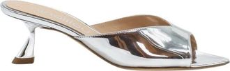 Ninalilou Mirror Leather Mule - Dames - Muiltjes - Grijs - 41 EU - Leer - Schoenen