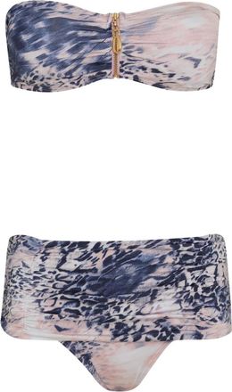 Brigitte Bikini con stampa - Blu