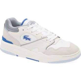 Lacoste Lineshot 124 Sneaker in White/Light Blue at Nordstrom Rack, Size 9