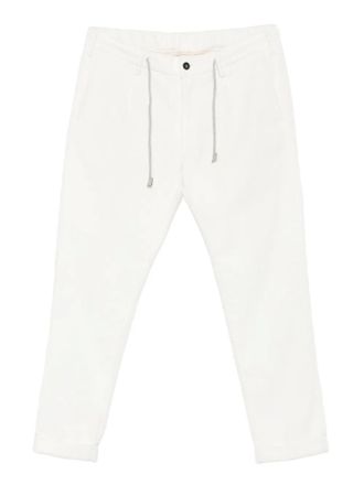 Eleventy drawstring trousers - men - Cotton - 32 - White