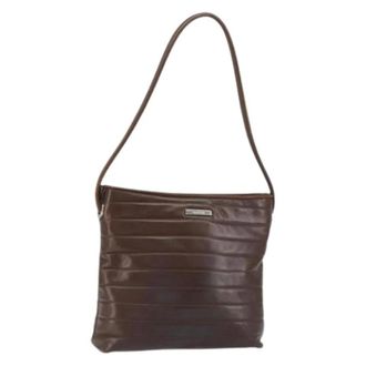 Gucci Pre-owned Leather Shoulder Bag - Dames - Pre-owned - Bruin - Maat: ONE Size Leer