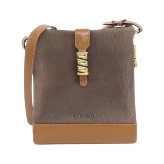 Loewe Pre-owned Shoulder Bag - Dames - Vintage Schoudertas - Bruin - ONE Size - Leer - Vintage