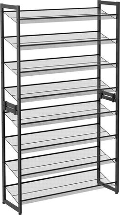 Songmics Estanter&iacute;a Para Zapatos, De 8 Niveles, Juego De 2 Organizadores, De Zapatos Apilables, De 4 Niveles, Estantes De Malla Met&aacute;lica, Estantes Planos O Ang