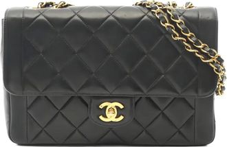 Chanel Borsa a spalla trapuntata 1996-1997 - Nero