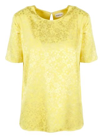 P.A.R.O.S.H. Blouse met bloemenpatroon - Geel