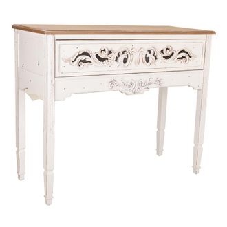 Wanderlust Deco Recibidor De Madera Blanco 110x46x90.5