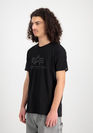 Alpha Industries T-Shirt ALPHA INDUSTRIES Basic T-Shirt BL Carbon, Herren, Gr. 3XL, schwarz (schwarz, schwarz), Obermaterial: 100% Baumwolle, Shirts T-Shirt