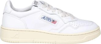 Autry Medalist Low Sneakers - Heren - Sneakers - Wit - 44 EU - Katoen - Schoenen