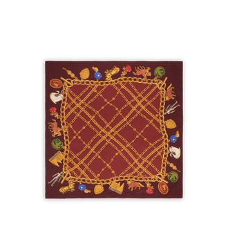 Burberry Check Charm Silk Scarf