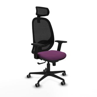 Piqueras y Crespo Silla Ergon&oacute;mica Piqueras Y Crespo Cilanco Negro Cuero Sint&eacute;tico