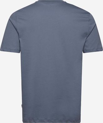 HUGO BOSS Mens Cotton T-Shirt With Logo Navy T-Shirts And Polos