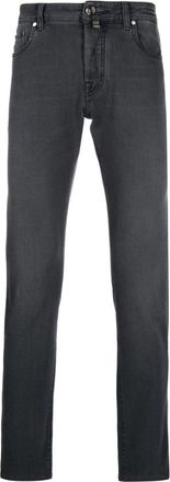 Jacob Cohen Modal Cotton Blend Bard Jeans - Heren - Slim Fit Jeans - Grijs - W36 - Katoen - Jeans