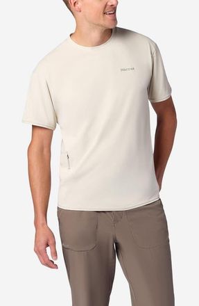 Marmot AirExchange SolarShield UPF Crewneck T-Shirt in Birch Bark at Nordstrom, Size Xx-Large