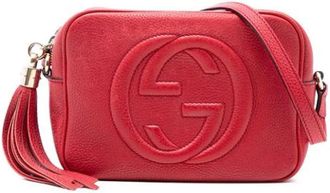 Gucci Pre-owned Cross Body Bags, female, Red, Size: ONE SIZE Pre-owned Soho Disco Crossbody Bag