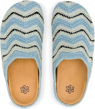 The Sak Bolinas Crochet Ripple Clog in Dream Blue Ripple at Nordstrom, Size 11