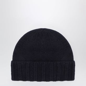 Drumohr Berretto blu navy in cashmere