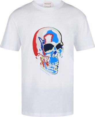 Alexander McQueen Alexander Mcqueen Solarized Skull Graphic T-Shirt