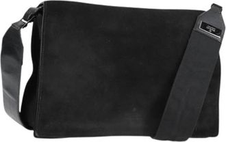 Gucci Pre-owned Suede gucci-bags - Dames - Vintage Schoudertas - Zwart - ONE Size - Su&egrave;de - Vintage