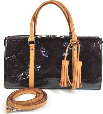 Louis Vuitton Amarante Purple Monogram Vernis Handbag Shoulder Bag Tote Bag (Pre-Owned)