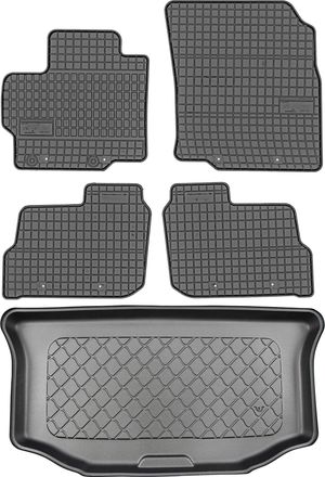 OEM Juego De Alfombrillas De Goma Para Coche Y Alfombrilla Para Maletero Para Mitsubishi Space Star Hatchback (2017)