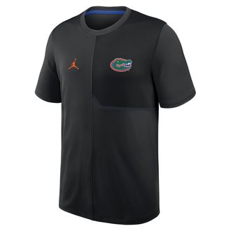 Nike Jordan Mens Florida Sideline Coach Jordan Brand Dri-FIT College Top in Black | 0JB208HZUFN-GQK