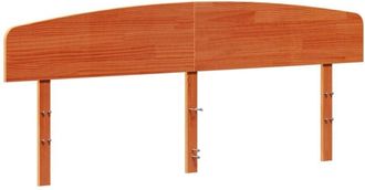 vidaXL Cabecero De Cama Madera Maciza De Pino Marr&oacute;n Cera 180 Cm Vidaxl