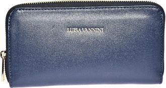 Luisa Vannini Blauw Rundleer Tas