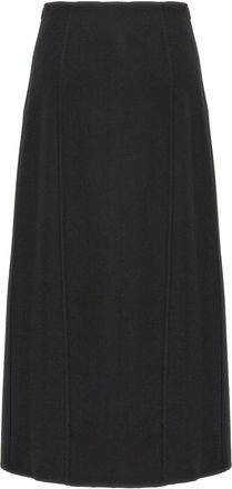 Ermanno Scervino Wool Cloth Skirt - Black