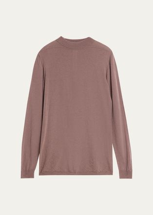 Rick Owens Mens Merino Wool Crewneck Sweater