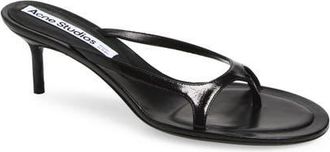 Acne Studios Kitten Heel Sandal in Black at Nordstrom, Size 7Us