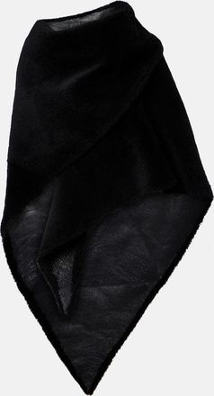 Balenciaga Sciarpa in pelle con shearling