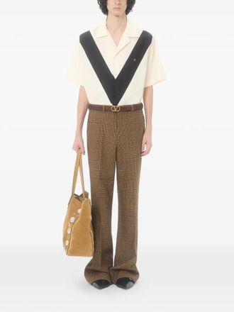 Valentino Garavani cotton bowling shirt - men - Cotton - 54 - Neutrals