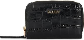 Kazar Krokodillenleer Portemonnee - Dames - Portefeuilles - Zwart - ONE Size - Leer - Accessoires