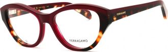 Ferragamo SF3011 654 Opaline Burgundy/Red Tortoise 53mm