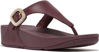 FitFlop Fitflop Lulu Crystal-Buckle Leather Sandal