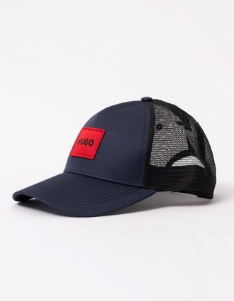 HUGO BOSS Mens HUGO Kody Mens Logo Patch Cap - Dark Blue 405 - Navy - Size: ONE size