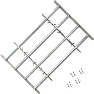 vidaXL Vidaxl - Grate Per Finestre Regolabili 4 Barre Trasversali 1000-1500 Mm