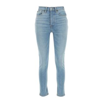 Re/Done Skinny Fit Jeans, female, Blue, W25, Stretch denim jeans