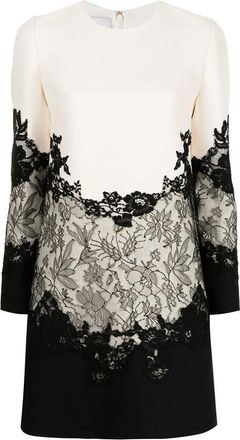 Valentino Garavani Lace-Embellished Shift Dress