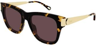 Chlo&eacute; Ch 0349S 003 Zonnebril - Dames - Zonnebrillen - Bruin - 54 MM - Accessoires