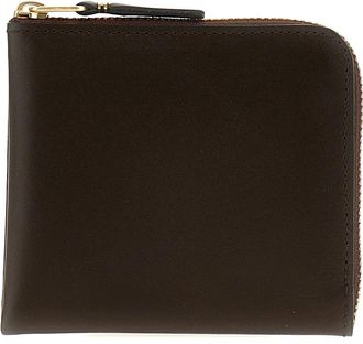 Comme Des Gar&ccedil;ons Kleine leren portemonnee - Dames - Portefeuilles - Bruin - ONE Size - Leer - Accessoires
