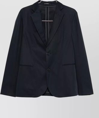 Emporio Armani cotton single-breasted coat