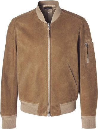 Tom Ford LIGHT SUEDE BOMBER Size: 52, colour: SAND