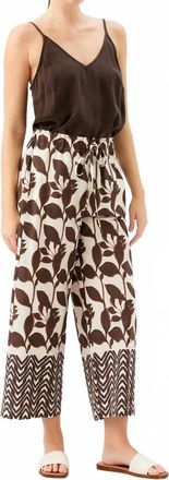 Fifteen Twenty Womens Cora Drawstring Pants In Brown