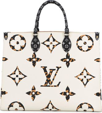 Louis Vuitton Monogram Lv Off White Monogram Tote Bag (Pre-Owned)
