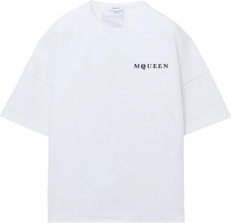Alexander McQueen Witte T-shirts en Polos - Heren - T-shirts - Wit - XS - Tops