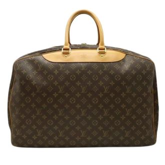 Louis Vuitton Pre-owned Weekend Bags, unisex, Brown, Size: ONE SIZE Pre-owned Alize Trois Poches Monogram Travel Bag
