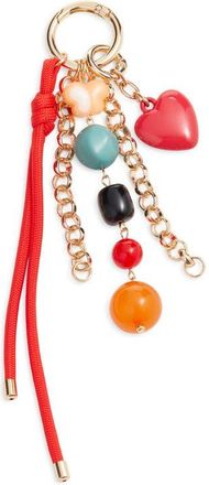 Chelsea28 Heart Beaded Bag Charm in Red Multi- Gold at Nordstrom
